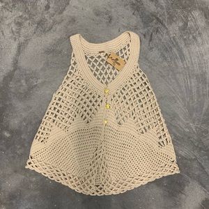 Free People Crochet Vest